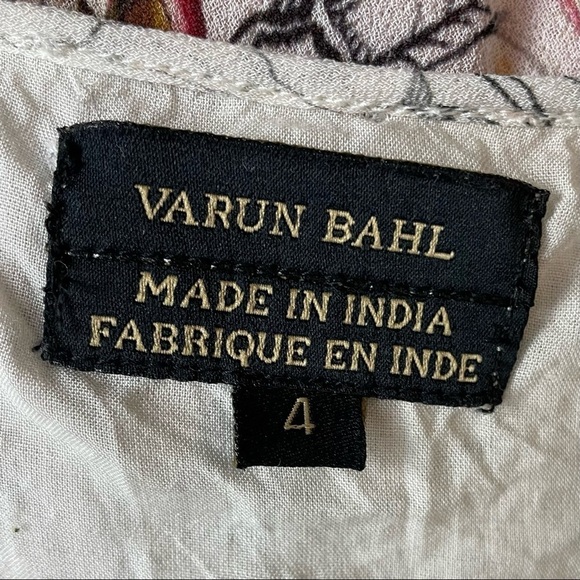 VARUN BAHL Pink Floral Dress Size 4 - Picture 5 of 9